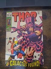 MIGHTY THOR #168 (1969) VF++ 1ST THERMAL MAN+ GALACTUS SILVER AGE RELIC KEY picture