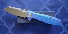 *NEW* 🔥 TWO SUN Folding Knife w/M390 Blade & Blue Titanium Handle   (TS39-M390) picture