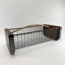 Antique Primitive Metal And Wood Garden Harvest Gathering Basket French Country picture
