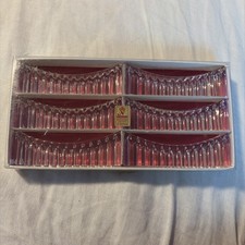 Vintage Nachtmann Bleikristall German Lead Crystal Knife Rests, Set of 6 picture