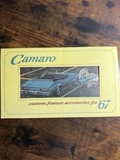 Vintage 1967 Chevrolet Camaro Custom Feature Accessories Sales Brochure ORIGINAL picture