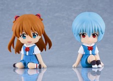 Nendoroid Plus Rebuild of Evangelion Rei + Asuka Rubber Mascot SET of 2 NEW picture