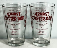 42nd St Oyster Bar Set Drinking Glasses Raleigh NC Seafood Pepsi Cola New Bern picture