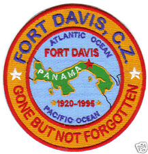  US ARMY POST PATCH, FORT. DAVIS, CANAL ZONE, GONE BUT NOT FORGOTTEN           Y picture