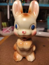 Rempel Enterprises 1950s Vintage Diamond Pottery Bunny Rabbit 6-inch picture