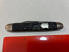 Vintage Camillus Sword Brand Bone Handled 2 blade pen knife. picture