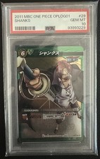 Miracle Battle Carddass 2011 One Piece OPLOG01 Shanks #29 PSA 10  POP 5 💎 picture