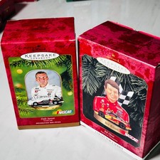 NASCAR Hallmark Keepsake Ornament - Lot of 2 - Dale Jarrett - Bill Elliot picture