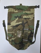 US Army Woodland Camo NBC Chem Chemical Suit Bag Back Pack Straps USGI Mopp Gear picture