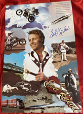 Evel Knievel ~ Signed Autographed Large Poster ~ PSA DNA picture