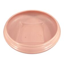 Abingdon USA Pottery Light Pink Salmon Planter Dish Bowl Marked Ceramic Round picture