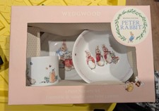 Beatrix Potter Peter Rabbit Wedgwood Nursery Set 3 Piece (NEW) picture