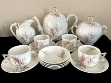 15 Pcs Rare Antique Wm Guerin & Co Limoges Tea Set for 4 Serving Excellent picture