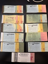 11 Vintage 1976 Disneyland Ticket Books America on Parade A B C D E Disney Lot picture
