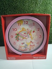 Strawberry Shortcake Wall Clock Vintage Retro Style Pink Analog Accutime NIB picture