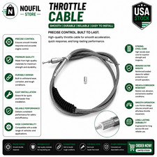 Extended Stainless Steel Clutch Cable 74 11/16