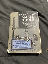 Vintage 1941 Brown & Sharpe Small Tools No 34 Book w Insert Machinist Tools picture
