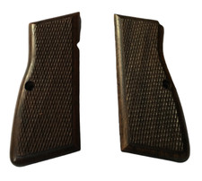 WWI WWII German Wood Checkered 9MM Grips for Browning Hi-Power High Power picture