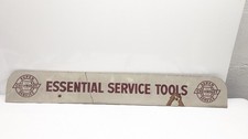RARE 1950s CHEVY CHEVROLET CAR SHOWROOM DEALER SIGN SUPER SERVICE ESSENTIAL TOOL picture