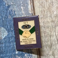 Lions Club Pins Hand in Hand we serve  Perry Franklin Dauphin Juniata 1987 88 picture