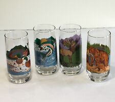 Vintage Drinking Glasses Ducks, Trout, Bear and Elk 16oz  picture