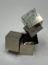 LARGE Rare Lusterous Entwined Interlocking Pyrite Cube Cluster_Spain picture