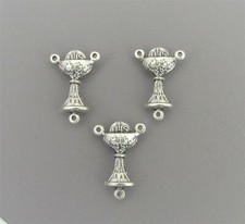Lot 3 CHALICE Rosary Center 1st First Communion LARGE Centerpiece T103 Silver picture