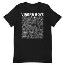 Edgy Shrimp Viagra Boys Band Black Size S-234XL Unisex Tee picture