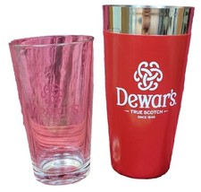 NEW NIB DEWAR'S 2-Piece Boston Shaker 16 oz Mixing Glass & 28 Oz Shaker MIXER picture