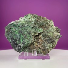 Green Conichalcite Mineral Specimen Mexico 700g Natural Crystal w Display picture
