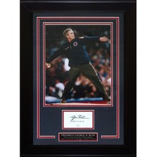 President George W. Bush Throwing out First Pitch Deluxe Framed 11x14 Photo with picture