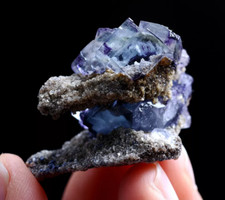 20g Natural Phantom Window Purple Fluorite Mineral Specimen/ Yaogangxian  China picture