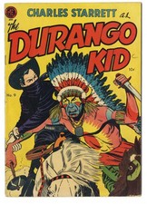 Charles Starrett Durango Kid #9 Magazine Enterprises 1951 Frazetta White Indian picture