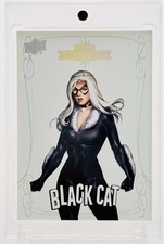 2016 upper deck marvel gems exquisite black cat /199 Rare SP picture