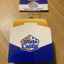 WHITE CASTLE CHEESEBURGER HAMBURGER SLIDER CHRISTMAS TREE ORNAMENT picture