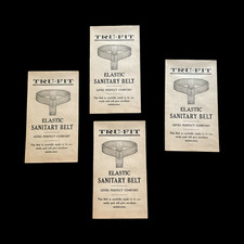 Lot of 4 Antique Sanitary Belt Envelopes Tru-Fit Advertising Collectible NO BELT picture