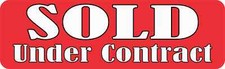 10in x 3in Sold Under Contract Magnet picture
