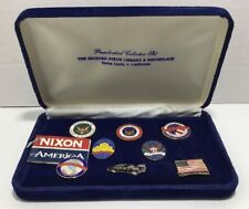 Collection of President Richard Nixon Lapel Hat  Pins Complete Set *RARE picture