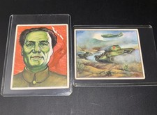 1951 Bowman Red Menace #1 & #47 Mao Tse-Tung War-Maker 2 Card Lot Vintage picture
