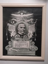 1901 President William McKinley Memorial Print - Original and Framed picture