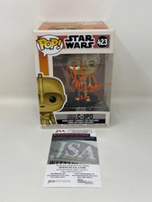 Chris Bartlett Signed & Inscribed Star Wars C-3PO Funko Pop #423 JSA picture