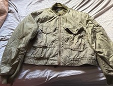 Vintage 1960s Vietnam USMC VMO-2 Marine Squadron Flight Jacket Conmar Distressed picture