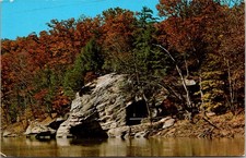 Turkey Run State Park Indiana Sugar Creek Autumn Vintage Postcard 4P22-11 picture