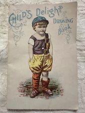 Antique Victorian Child’s Lithograph Paper Drawing Book picture