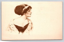 Pretty Victorian Woman Unused   Postcard picture