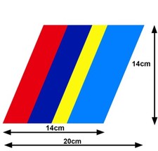 TAPE FOR PEUGEOT 205 SPORT GTI GRILLE 14cmX14cm AUTO STICKER BA223 picture