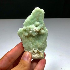Natural Prehnite Specimen – Unique Mother & Baby Shape – Sculptural Mineral  picture