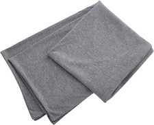 Oubonun 100% Jersey Cotton Body Pillow Cover with Zipper - Luxury 21X54, Grey  picture