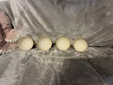 Four Lenox Tuxedo Cream Soup Bowls (Gold Backstamp) Two Saucers Free picture