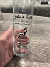 Historic John's Grill San Francisco Bar Glass Great San Francisco Souvenir picture